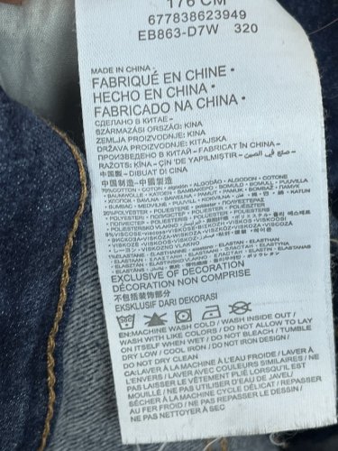 Skinny džíny LEVIS 70 % bavlna