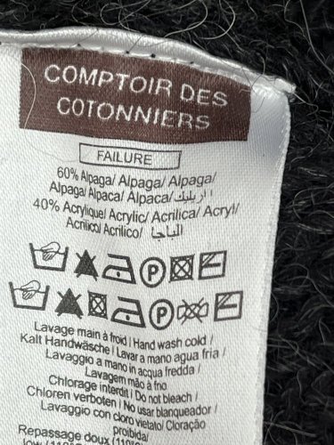 Prodloužený svetr Comptoir des Cotonniers 60 % alpaka
