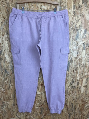 Široké kalhoty Made in Italy 100 % len