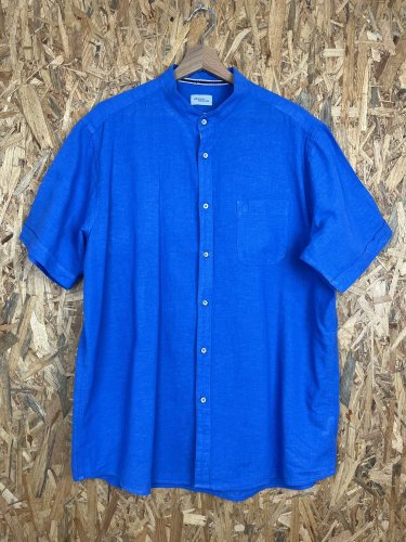 Přírodní košile Henson&Henson 55 % len 45 % bavlna