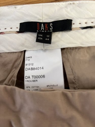 Bavlněné kalhoty DAKS 97 % bavlna