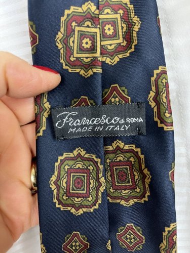 Hedvábná kravata Made in Italy 100 % hedvábí