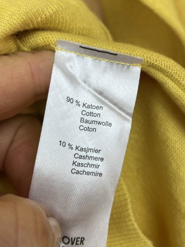 Přírodní kardigan Turnover 90 % bavlna 10 % kašmír