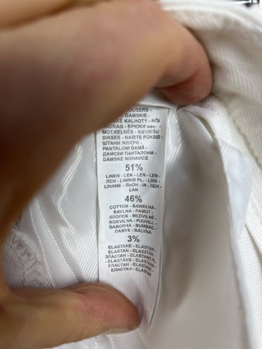 Široké kalhoty Reserved 51 % len 46 % bavlna