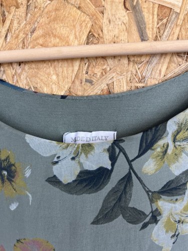 Hedvábná tunika Made in Italy 100 % hedvábí