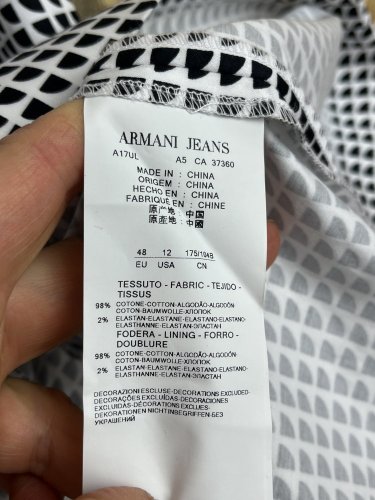Bavlněné šaty Armani Jeans 98 % bavlna