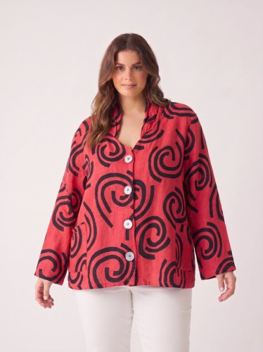 Oversize košile Made in Italy 100 % len