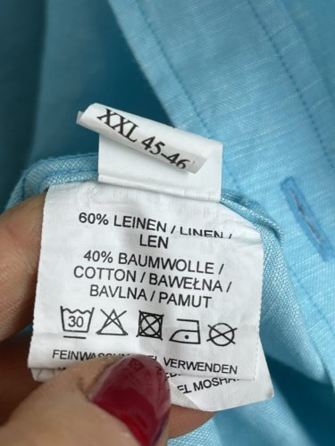 Pánská košile Nils Sundstrom 60 % len 40 % bavlna