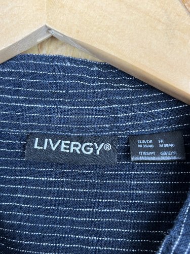 Pánská košile Livergy 55 % len 45 % bavlna
