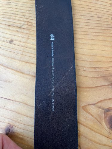 Kožený pásek H&M 100 % kůže