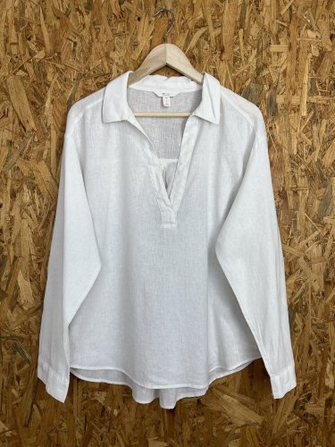 Přírodní tunika H&M s podílem lnu a bavlny