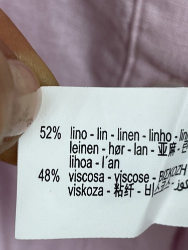 Lněná košile ZARA 52 % len
