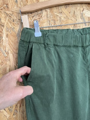Kalhoty Hallhuber 60 % modal 37 % bavlna