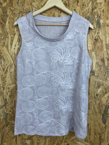 Lněný top Made in Italy 100 % len