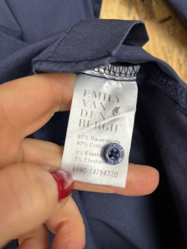 Prodloužená košile Emily Van Den Bergh 97 % bavlna