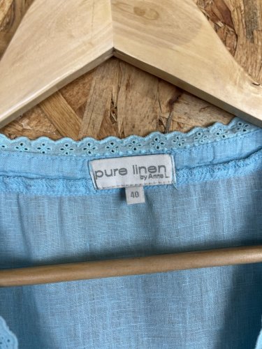 Lněné šaty Anne L. 100 % len