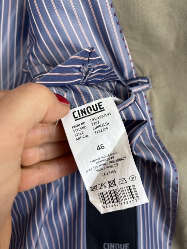 Pánské sako CINQUE 98 % bavlna