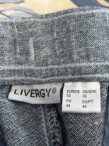 Přírodní kalhoty Livergy 70 % bavlna 30 % len