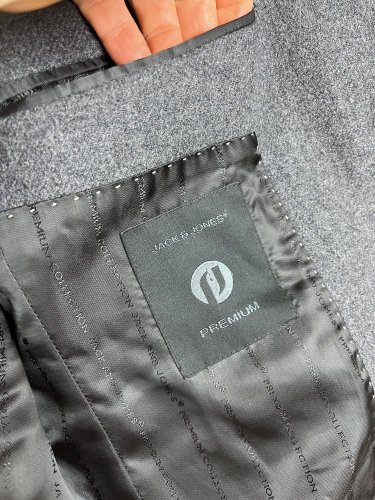 Vlněné sako Jack&Jones 50 % vlna 50 % polyester