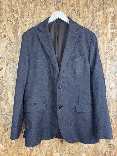 Přírodní sako Massimo Dutti s podílem bavlny a lnu