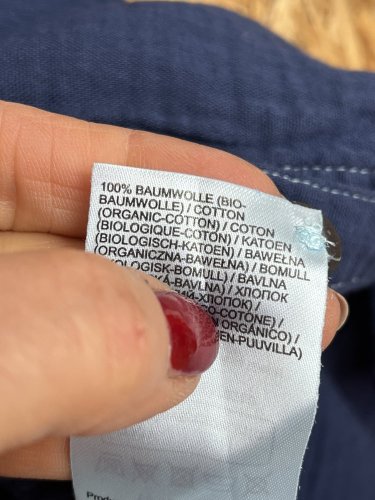 Námořní vaflová košile Ulla Popken 100 % bio bavlna