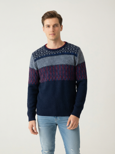 Pánský svetr Iceland 21 % vlna 17 % alpaka