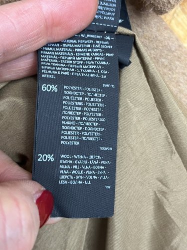 Vlněný kabát Reserved 20 % vlna