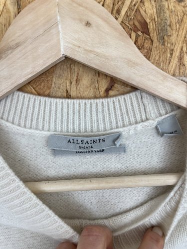 Luxusní kašmírový svetr All Saints 95 % kašmír 5 % vlna