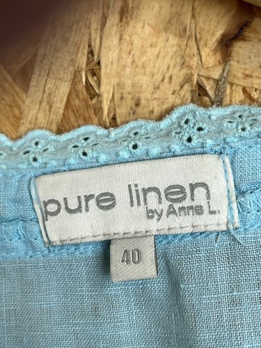 Lněné šaty Anne L. 100 % len