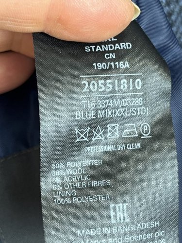 Oversize kabát Marks&Spencer 38 % vlna