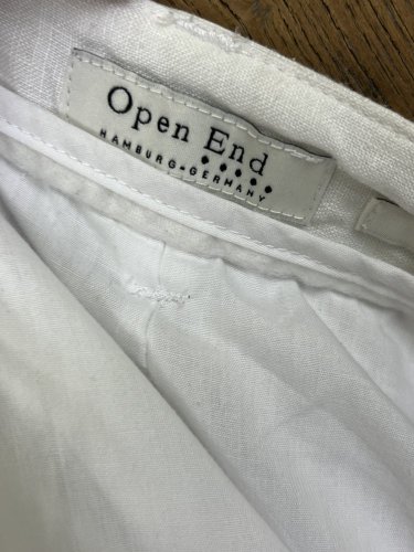Lněné kalhoty Open End 100 % len