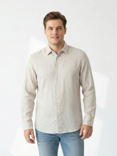 Pánská košile H&M 52 % len 48 % bavlna