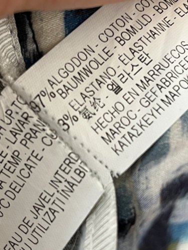 Kalhoty ZARA 97 % bavlna