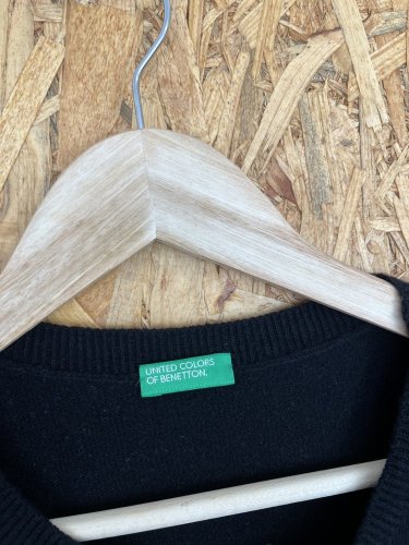 Vlněné oversize šaty Benetton 80 % vlna