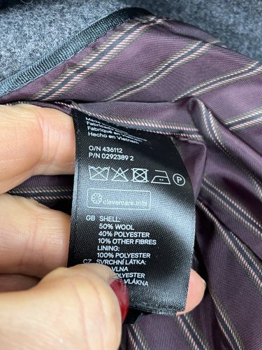 Vlněné sako H&M 50 % vlna