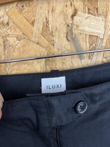 Široké kalhoty ILUXI s podílem bavlny a lnu