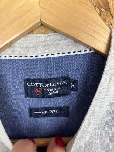 Pánská košile Cotton & Silk 100 % len