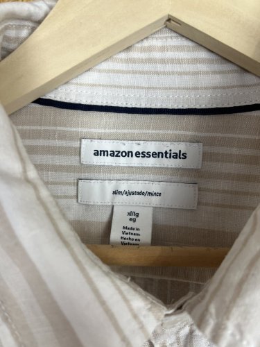 Pánská košile Amazon Essentials 55 % len 45 % bavlna