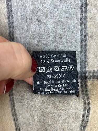 Šál Made in Italy 60 % kašmír 40 % vlna