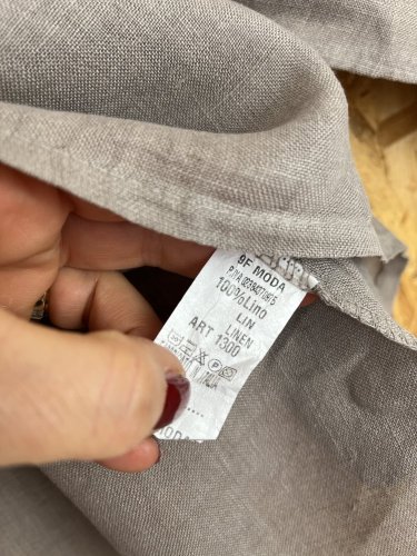Oversize tunika Made in Italy 100 % len