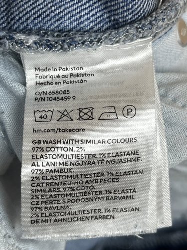 Široké kalhoty H&M 97 % bavlna