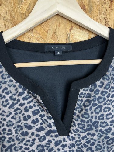 Tygrované šaty Comma, 87 % polyester 13 % elastan