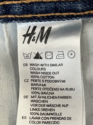 Riflové kraťasy H&M 100 % bavlna