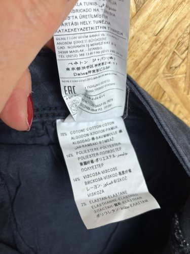 Skinny džíny Benetton 70 % bavlna