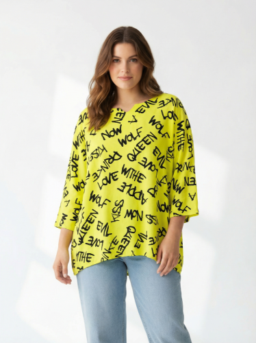Oversize tunika Made in Italy 100 % bavlna