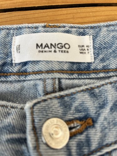 Široké džíny Mango 100 % bavlna