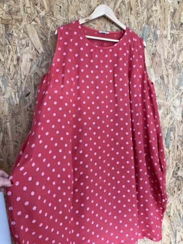 Lněné šaty Made in Italy 100 % len