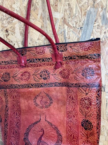 Kožená kabelka Made in India 100 % kůže