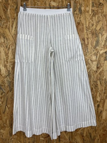 Široké kalhoty Made in Italy s podílem lnu a bavlny