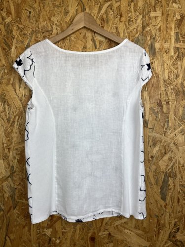 Lněná tunika Made in Italy 95 % len 5 % bavlna